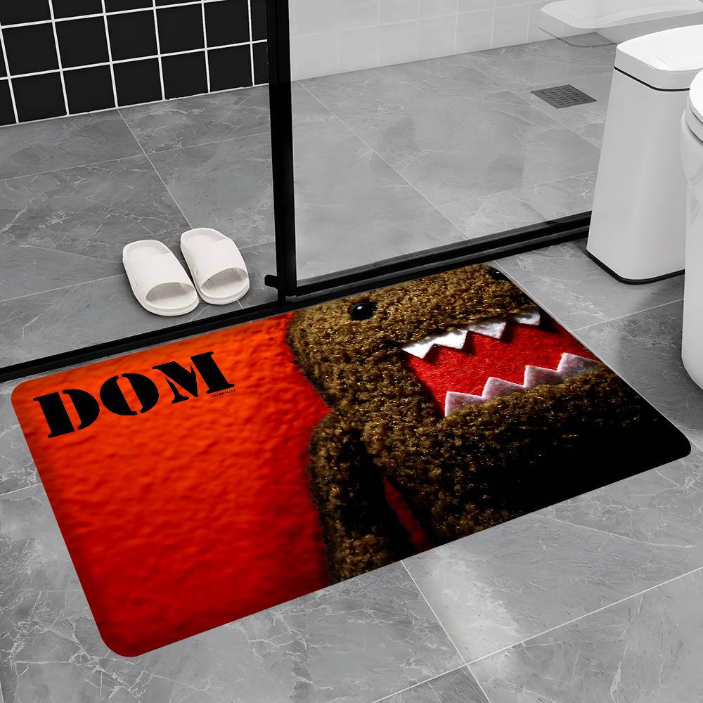 Domo Kun Anime Floor Mat Rectangle Anti-slip Home Soft Badmat Front Door Indoor Outdoor Mat Welcome Doormat