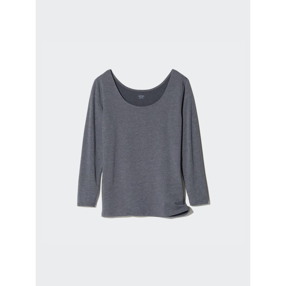 Uniqlo Japan UlTra Warm HeaTTech CoTTon U Neck T 8 minUTe Sleeve