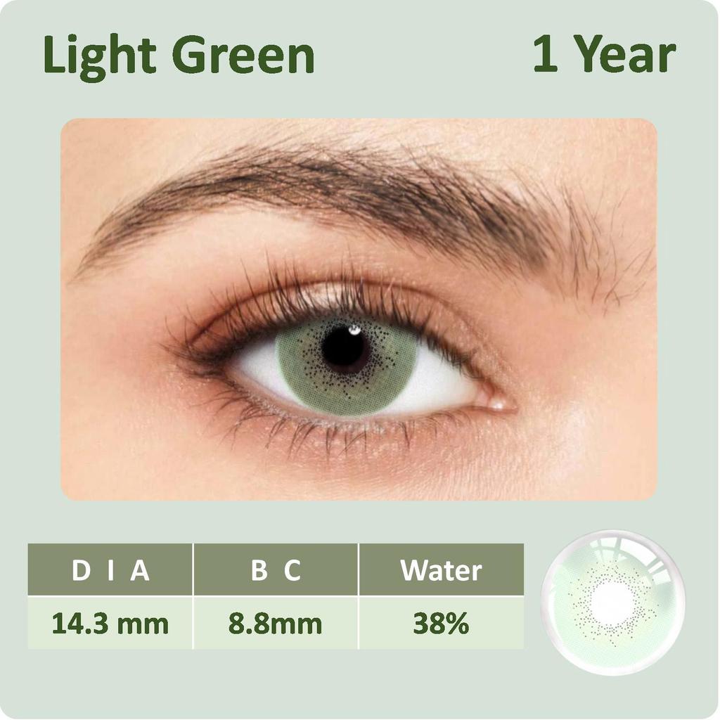 Color Contact Lenses 1 pair for colorful Eyes 14.3mm Yearly Use Soft Cheap Lens Natural color