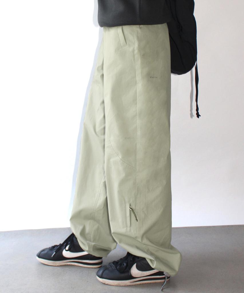 PMCO Curved Cut Wide Pants (Khaki Beige)