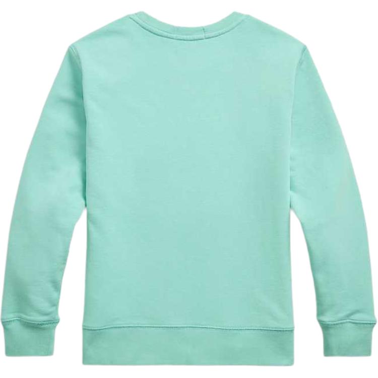 Polo Ralph Lauren Sweatshirt Ss25 Logo Round Neck Long Sleeve Kids Sweatshirt Bay-Green CWPOKNIY8021377-300