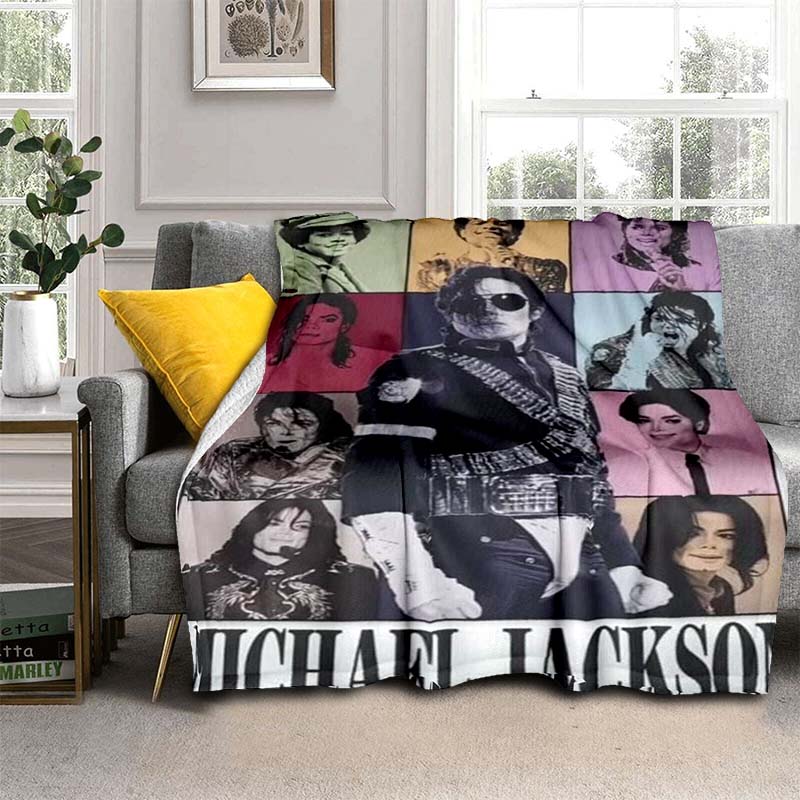 Available In Various Sizes, These M-Michael J-Jackson Printed High-definition Blankets Are Soft and Comfortable, Customizable