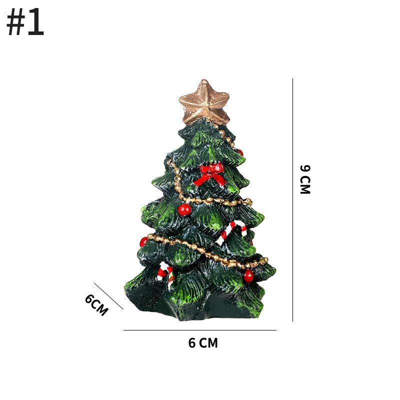 Christmas Stereo Wooden Tree Scene Layout Xmas Tree Ornaments DIY New Year Gifts Navidad New Year Desktop Decorations Supplies