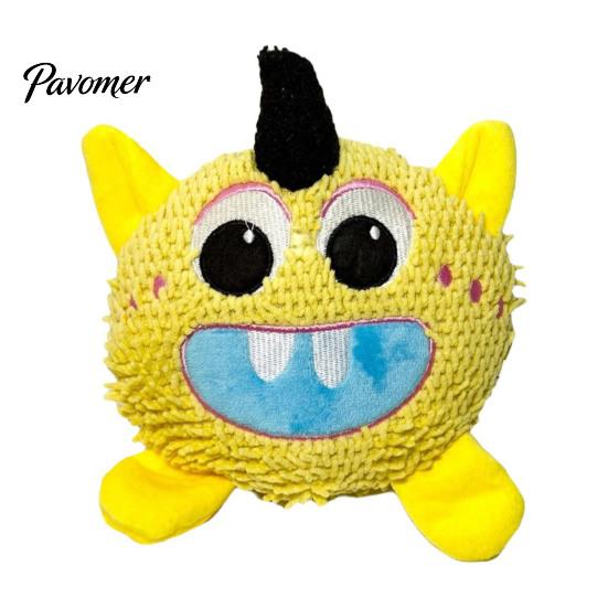 Funny Interactive Pet Gifts Cute Monsters Plush Squeaky Toy, Dog Molar Teeth Cleaning Toys Self Play Anxiety Relief Toy for Dogs Cats Small