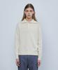 KNITTED Cotton Button Collar Knit Oatmeal