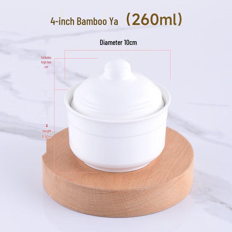 

Ru Han Pure White Ceramic Double-Boiler Stew Cups