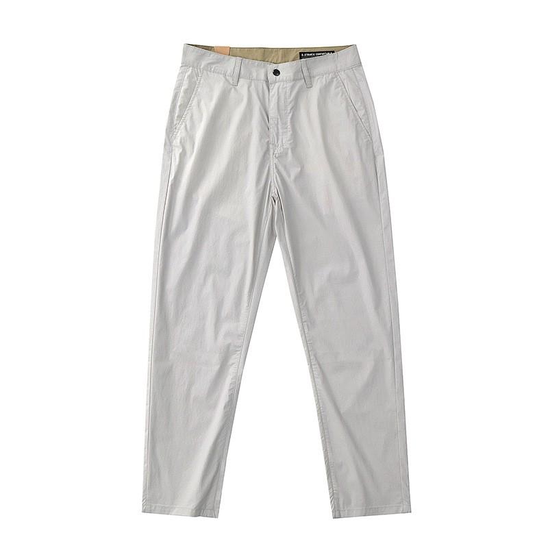 Mens Slim Straight Leg Pants Thin Business Casual American Style Daily Wear Trousers
