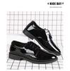 Large Size Mirror Men's Leather Shoes Business Dress Leather Shoes British and Korean Version Casual Men's Glossy Youth Versatile