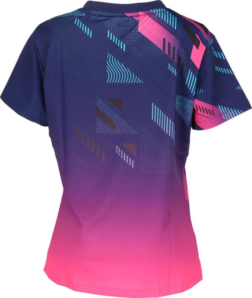 JUIC Table Tennis Game Shirt Galaxy-J J.T.T.A (Japan Table Tennis Association) Approved Women's Navy Pink (NP) XL 5660