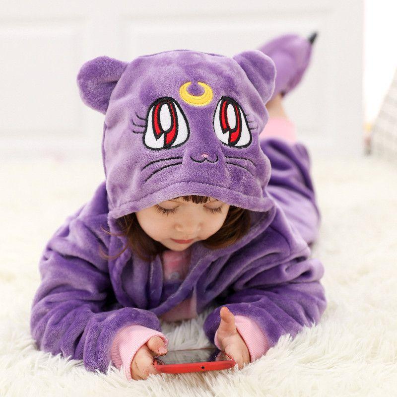 New Winter Unicorn Pajamas for Children Kigurumi Animal Pyjamas Kids Panda Onesie Boys Girls Sleepwear Dinosaur Jumpsuit