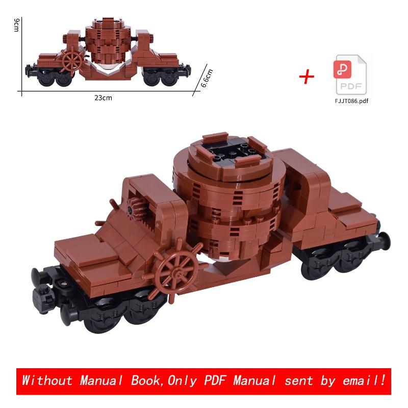 

MOC City Creative Retro Steampunk Train Building Blocks, Creative DIY Toy, High - Quality Bricks 23cm Model, No Physical Copy
