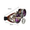 Ausgefallene Steampunk-Brille Foto-Requisite Farbige Punk-Brille Kostüm Gothic-Mode Unisex-Brille