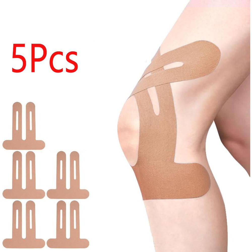 5pcs of Multicolored Knee Sports Kinesiology Tape, Athletic Knee Tape, Pre-Cut Sports Tape, Designed for The Knees,