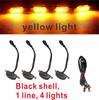 Car Front Face Modification Universal Daytime Running Light Grille Led Small Yellow Light Universal for SUV, Pickup Truck, Sedan
