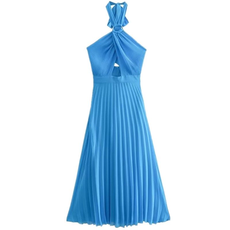Summer New Fashion Trendy Hanging Collar Dress