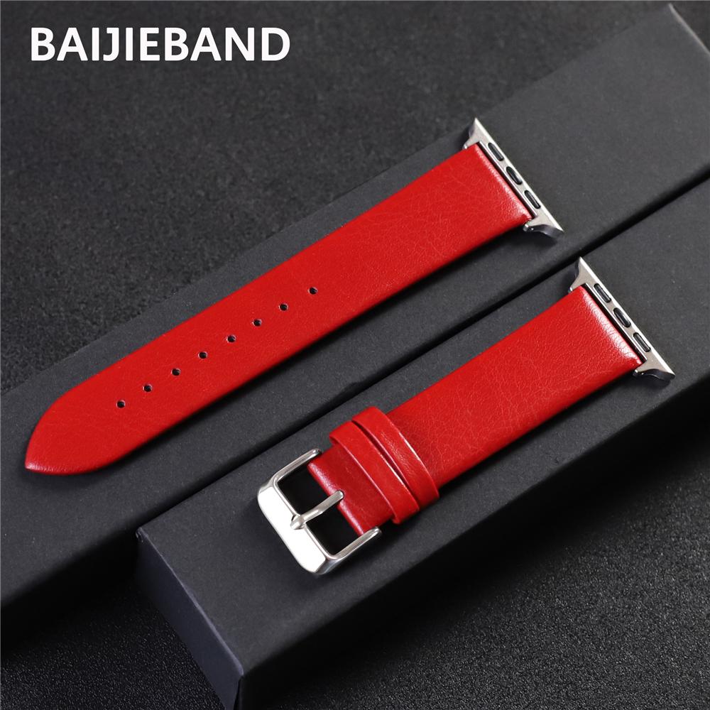 Leather Strap for Apple Watch Band 45mm 41mm 44mm 40mm 42mm 38mm 49mm Man Woman Bracelet for Iwatch 9 8 7 6 5 4 SE Ultra 2