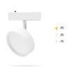 White Track Flood Spotlight 9W 9BF1 for SLIM TRACK and FiberFLEX Tracks 48VDC 3CCT 3000K, 4000K, 5700K | 9W