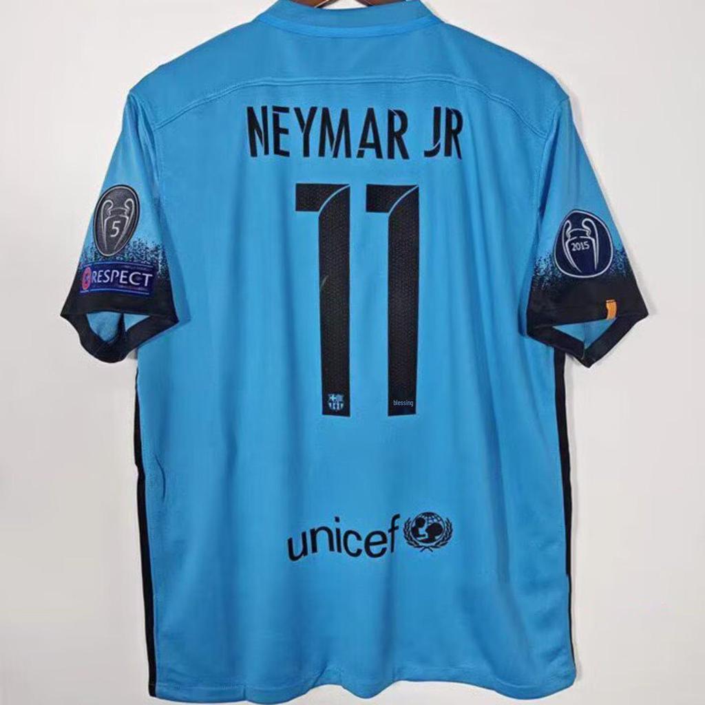 Retro Barcelona Heimtrikot - Neymar Kurzarm Fußballtrikot (Staffeln 13-15)