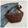 Leichte Corduroy Bauchtasche Crossbody Tasche Retro Lässig Brust Taille Tasche Frische Koreanische Version Handtaschen