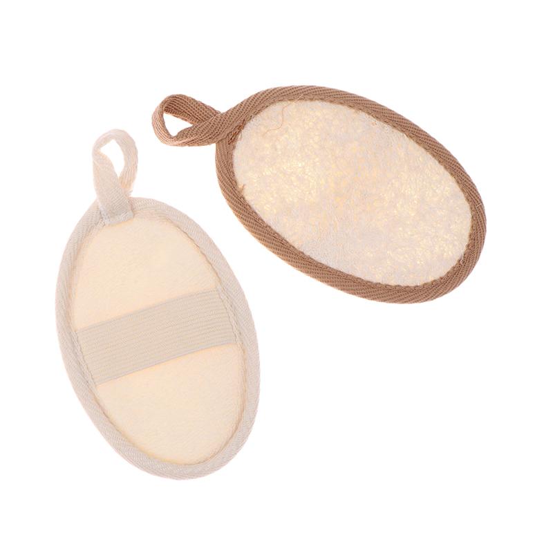 Soft Shower Brush Cleaner Pad Natural Loofah Body Scrubber Bath Exfoliating Sponge Exfoliator Shower Puff Body Skin Care Tool