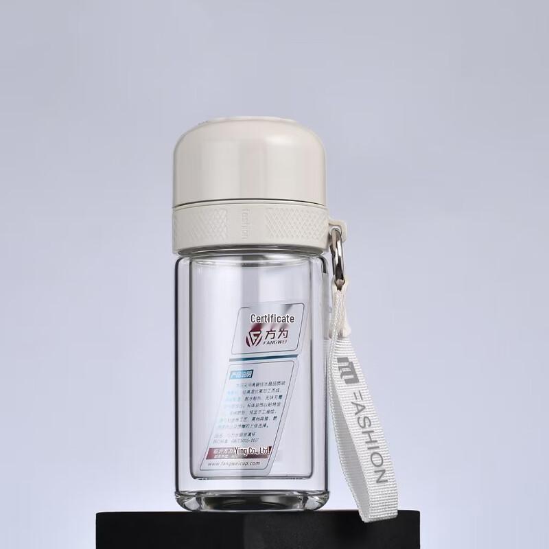 Double-Wall Tea Infuser Glass Cup