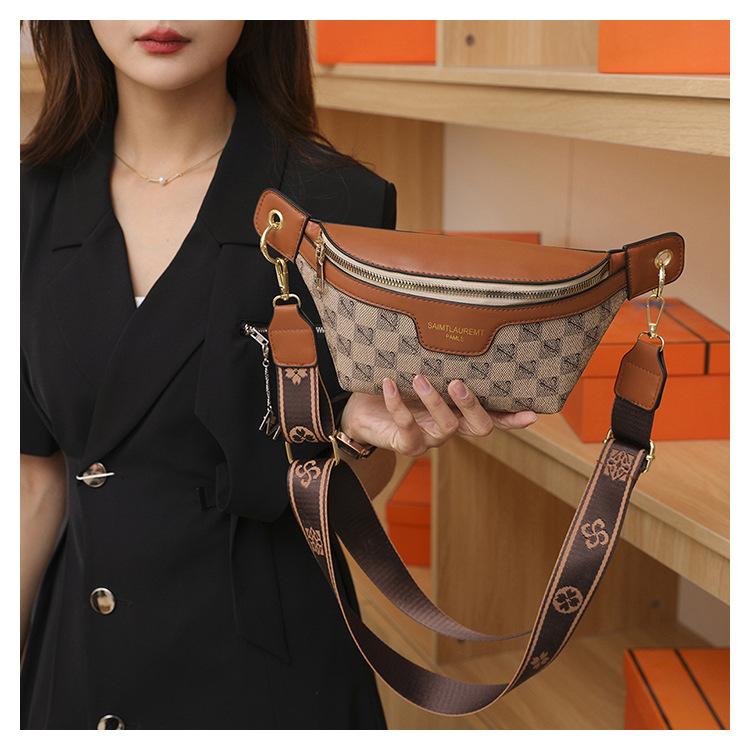 Neue Damentasche, ins trendige Nischen-Brusttasche Bauchtasche, modisch einseitig tragbar Crossbody, entfesselt vielfältigen Charme.