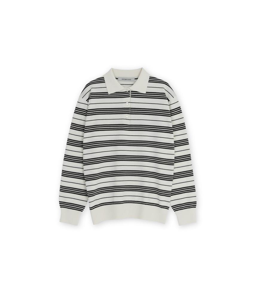 Beulaunyadeu W Striped Pique Knit, Ivory
