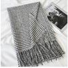 Scarf Women's Autumn and Winter New Imitation Cashmere Plaid Fringed Shawl Couple Thickened Scarf Warm Windproof Neck Scarf Casual Outdoor