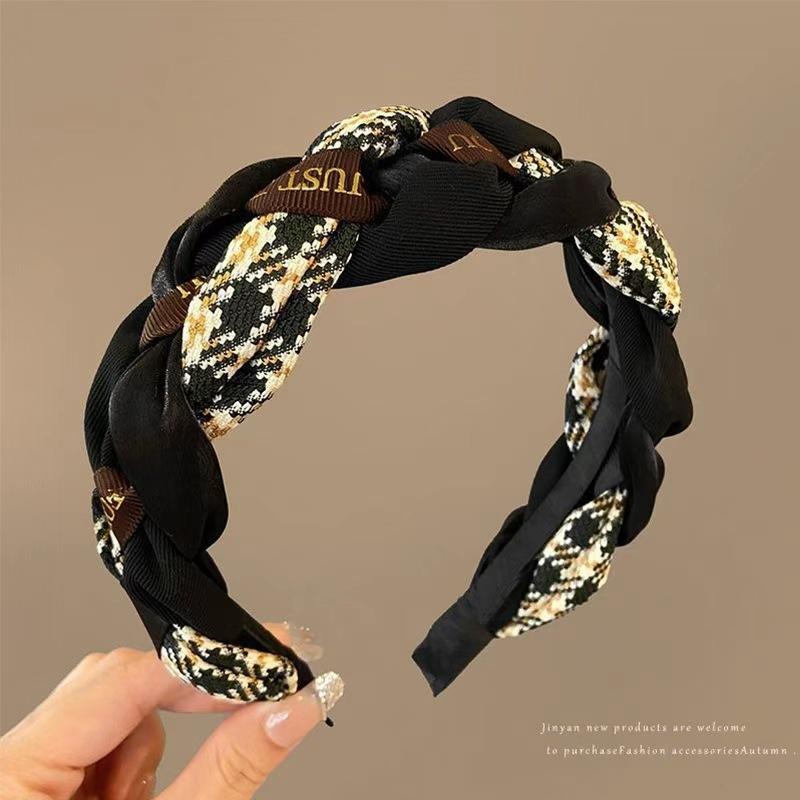Popular Women's Headband, High Crown, Wide Brim, Hair Clip, Braided Headband, High-end Style Headband