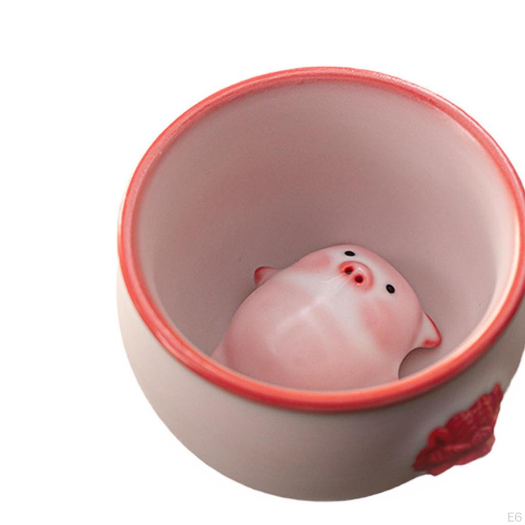 Ceramic Tea Cup Featuring Pet Figurine for Restaurant And Office Use