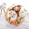 1pc Floral Outdoor Umbrella with Lamb Design Automatic Opening/Closing, Foldable for Travelers, Festive Gift for Fans and Everyday Use.R063