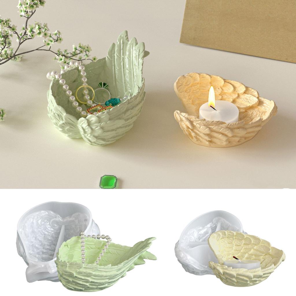 Wing Designs Silicone Mold For Handmade Resin Jewelry Dishes Candle Holders Decorative Trays Crafting Enthusiasts
