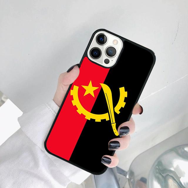 Angola Flag Phone Case Cover For iPhone 17 Air 15 Pro MAX 16 Plus 14 12 11 13 Coque