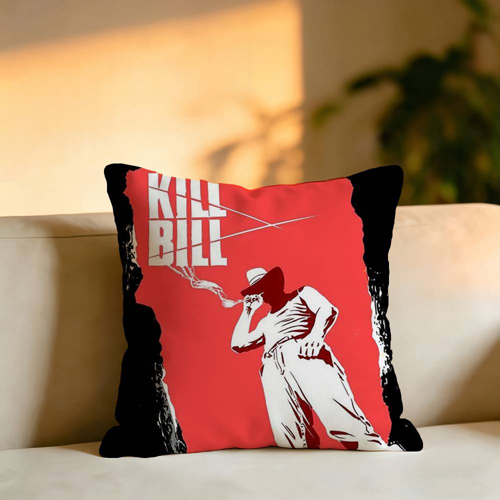 Classic Movie PC KKill Bill Pillow Case Square DoubleSided Sofa Cushion Cover Bedroom Bedside Pillow