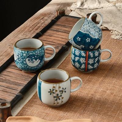 Japanese Style Small Tea Cup Hand-painted Ceramic Kung Fu Tea Set Single Cup Insulated and Not Hot To The Touch Tea Cup