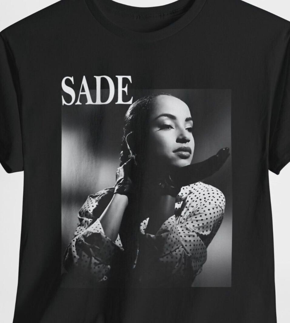 Футболка Sade Adu Классическая Винтажная Ретро Любитель Джазовой Музыки Фан Футболка Y2K Хлопковая Футболка XXXL