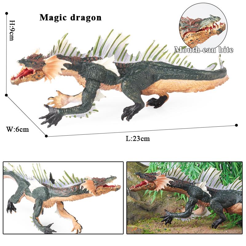 Oenux Phoenix Cerberus Ice Monster Model Cerberus Griffin Dragon Dinosaurs Action Figures Animals Toy Collection Kid Gift