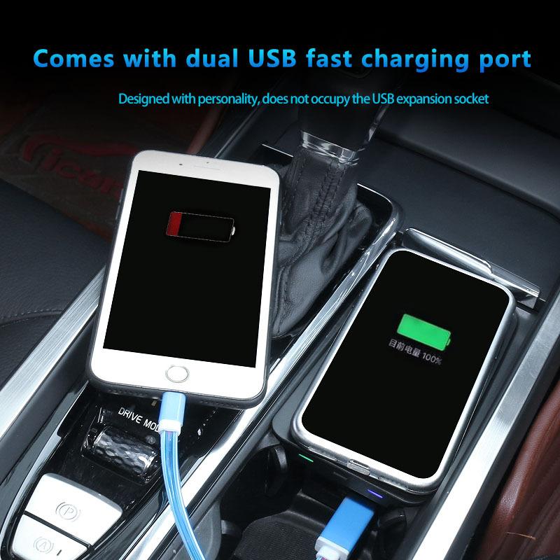 Car Accessories For Volvo Xc60 Xc90 S90 V90cc S60 V60cc Car Mobile Wireless Charger Car Fast Charging Board Car Styling