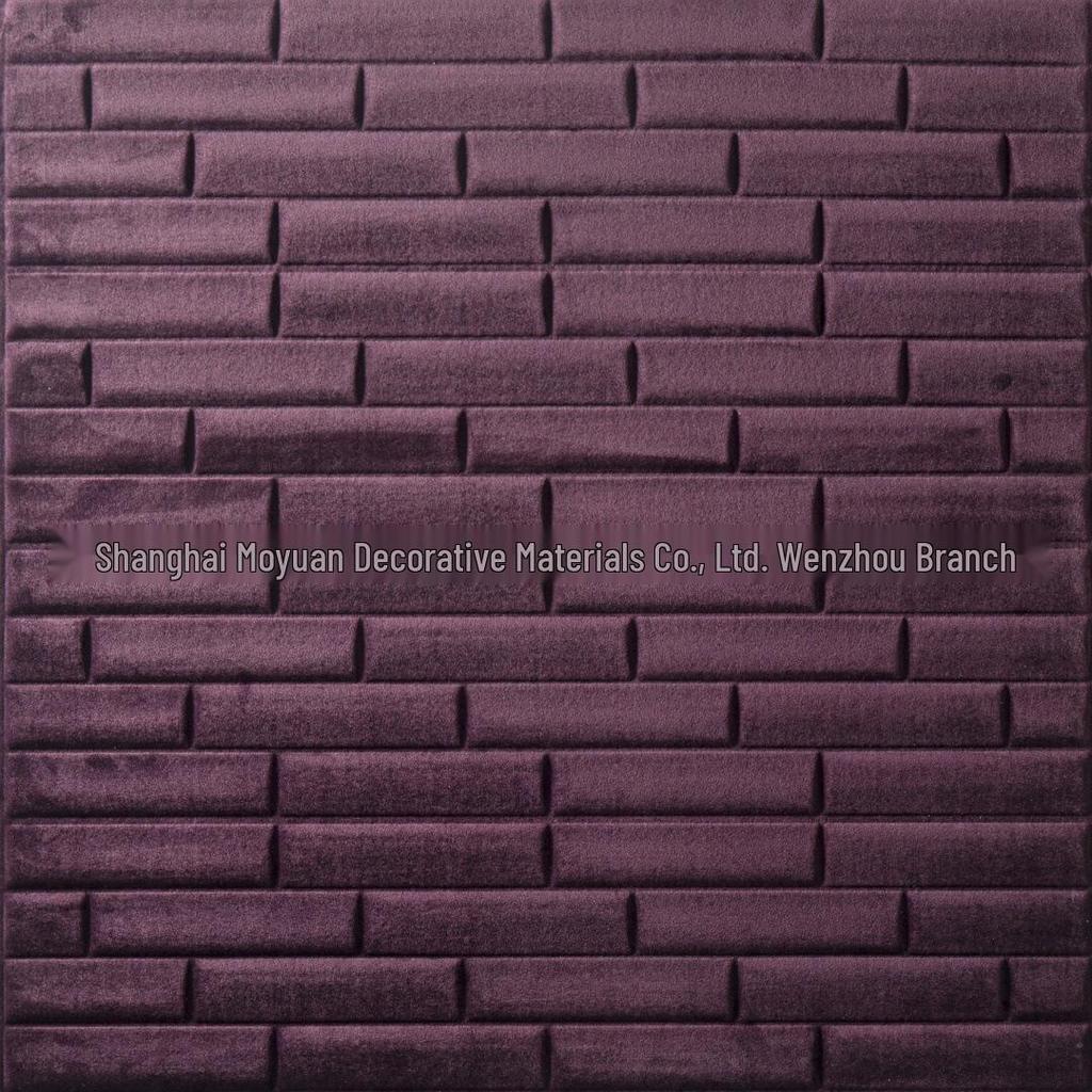 Waterproof 3D Folding Plush Twill Self-Adhesive Wall Sticker - Soft, Anti-Collision Design