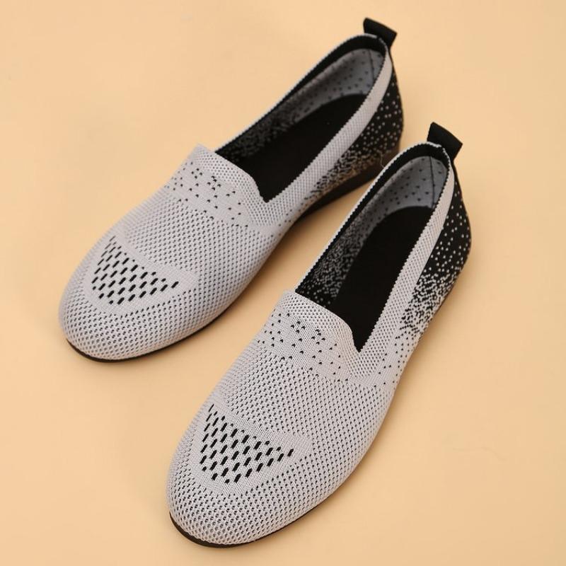 Winter New Autumn Lazy Shoe Cloth Flat Bottom Round Head Middle Mouth Flat Heel Fabric Oak