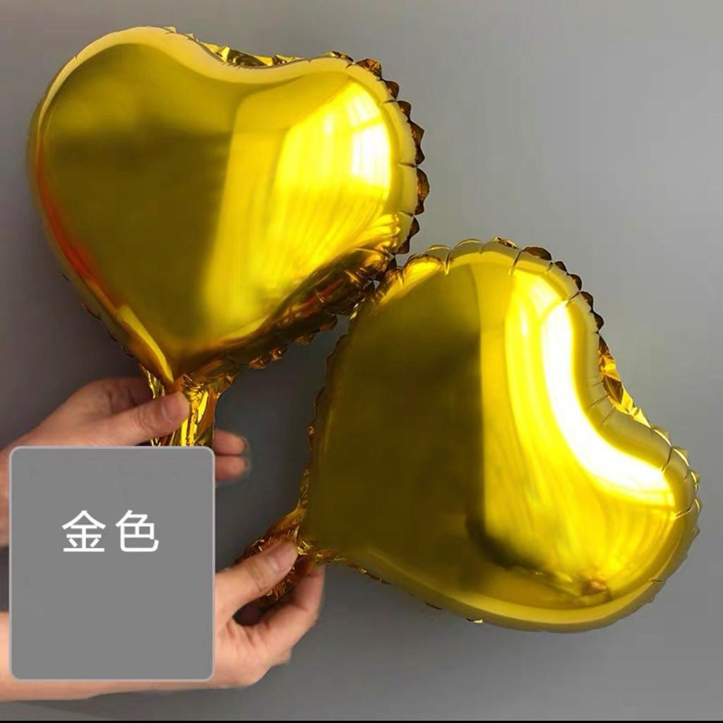 10-Zoll Herzförmiger Aluminiumfolienballon, Dekorativer Feier Pfirsichherz Aluminiumfolien-Arrangementballon