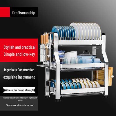 3-Tier Aluminum Kitchen Dish Drying Rack