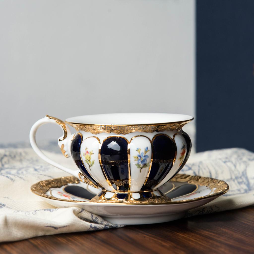 225ML Ceramiczny Kubek do Kawy Europejski Dwór Puchar Phnom Penh Luksusowy Popołudniowy Kubek Ceramiczny Latte z Kamelią Naczynia do Picia