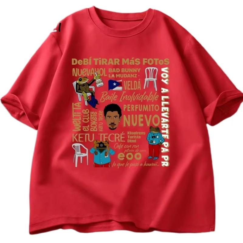 

Bad Bunny 2026 Unisexs TShirt Unisex ONeck 100 Cotton Short Sleeve Y2k Oversized Fashion Popular Vintage Tee Fans Gifts 4XL