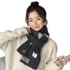 New Knitted Scarf Women's Cloud Pattern Autumn and Winter Korean Version Versatile Cute Girl Student Neck Protector