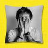 Federa Cuscino Decorativo E-Ed Sheeran Play per Cuscini Quadrati da Ufficio 55x55cm 40x40cm 45x45cm 50x50cm 30x30cm