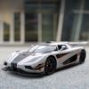 1:24 KNSG ONE 1 Rotor Door Supercar Diecast Alloy Model Car Sound & Light Pull Back Children's Toy Car Holiday Gift For Children