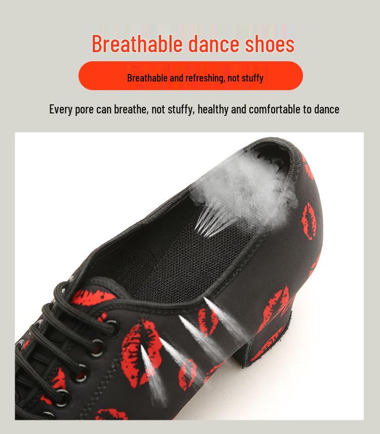 Dance of Glory Women's Medium Heel Latin Ballroom Shoes