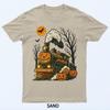 Vintage Halloween Trains Pumpkin T-Shirt