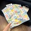 May Kaji Cashew Flower Square Scarf Retro Men's Silk Scarf Buckle British Style Scarf Men's Paisley Pattern Small Scarf Women
